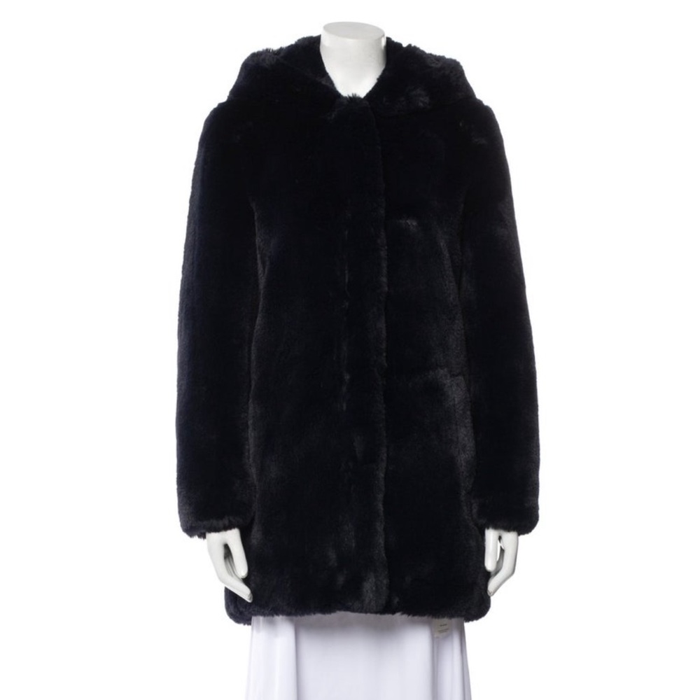 Sandro Faux Fur Coat